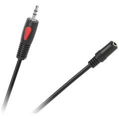 Kabel Cabletech Jack 3.5mm - Jack 3.5mm 1m czarny (KPO4006-1.0)
