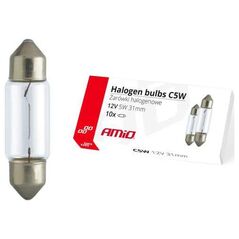 AMiO Żarówki halogenowe c5w festoon 31mm 12v 10szt.