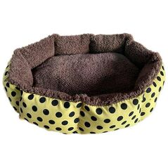 Aptel LEGOWISKO Z PODUSZKĄ DLA KOTA PSA 35x37cm żółte AG602I