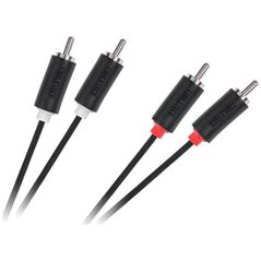 Kabel Cabletech RCA (Cinch) x2 - RCA (Cinch) x2 5m czarny (KPO3954-5)