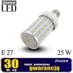 Nvox Żarówka e27 led corn 25w metalowa 6000k zimna