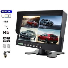Nvox Monitor samochodowy lcd 7cali hd cofania i monitoringu z obsługą do 4 kamer