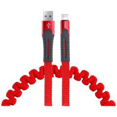 Kabel USB AMiO USB-A - Lightning 1.2 m Czerwony (AMI-02530)