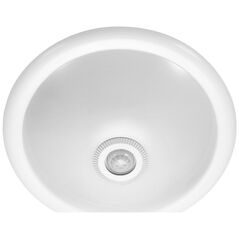 Lampa sufitowa Orno ROVO PC, plafon oświetleniowy z czujnikiem ruchu 360st, 2x40W, E27, IP20, polikarbon mleczny