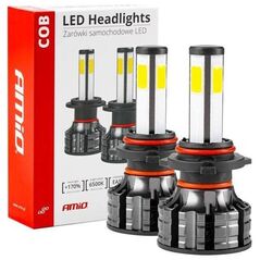 AMiO Żarówki samochodowe led cob 4side hb3