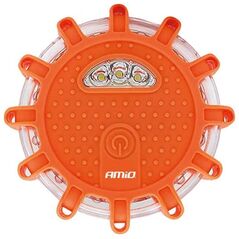 AMiO Samochodowa lampa awaryjna z funkcją latarki 3xAAA IP65 12SMD + 3SMD
