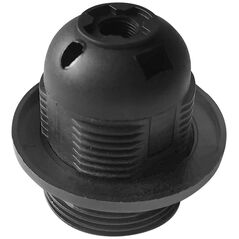 Orno Oprawka termoplastyczna E27 z kołnierzem, czarna, zestaw 40 szt.