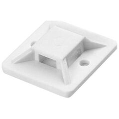 Organizer Orno Uchwyt opaski kablowej, samoprzylepny, 20x20 mm, biały, 10 sztuk