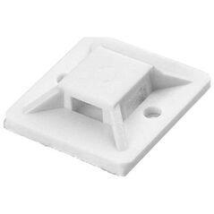 Organizer Orno Uchwyt opaski kablowej, samoprzylepny, 30x30 mm, biały, 50 sztuk