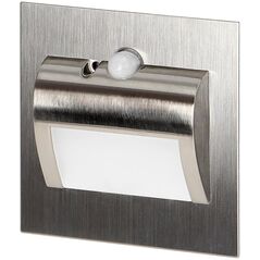 Oprawa schodowa Orno DRACO LED NEW 1,5W, oprawa schodowa podtynkowa, 12VDC, 30lm, 6000K, satyna, czujnik ruchu i zmierzchu AD-OS-6164LR6/N
