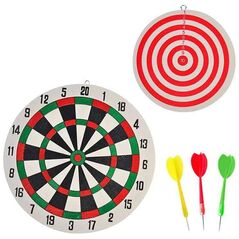 Apte DWUSTRONNA TARCZA do Rzutek Dart 30cm + Rzutki x 3 AG144E