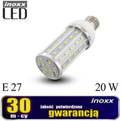 Nvox Żarówka e27 led corn 20w metalowa 3000k ciepła