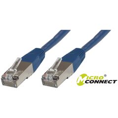 MicroConnect Patchcord, S/FTP, CAT6, 0.25m, LSZH, niebieski (SSTP60025B)