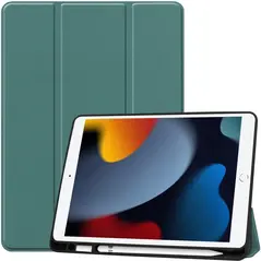 Bizon Case Tab Lizard Apple iPad 9/8/7 10.2 2021/2020/2019 dark green