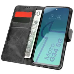 Bizon Case Pocket Motorola Moto G34 5G black