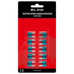 Blow 10 szt. Bezpiecznik samoch.MINI 15A         (1PH)