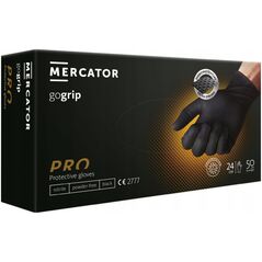 Mercator Medical Rękawice nitrylowe Mercator gogrip black XXL 50szt