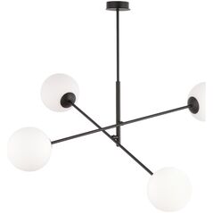 Lampa wisząca Orno LAINA lampa wisząca, moc max.4x40W, E14, czarno-biała