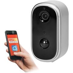 Kamera IP Orno Bezprzewodowa zewnętrzna kamera IP z WiFi komunikacja ze smartfonem z aplikacją Tuya, IP65, interkom, pamięć