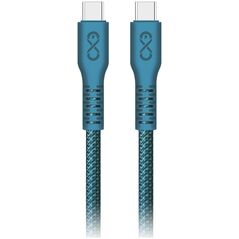 Kabel USB Orno USB-C - USB-C 0.9 m Niebieski (CABEXCIMMOUCUC0.9MIX)