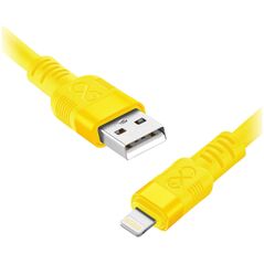 Kabel USB Orno USB-A - Lightning 0.9 m Żółty (CABEXCWHPLIGH0.9NMIX)