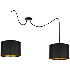 Lampa wisząca Orno KYLO 2P E27, lampa wisząca, max. 2x60W, czarna
