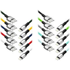 Kabel USB Orno USB-A - Lightning 1.2 m Wielokolorowy (CABEXCBRAILIGH1.2BO)