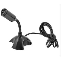 Mikrofon Aptel MINI MIKROFON USB A ze Statywem do Laptopa Notebooka PC czarny AK247