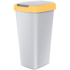 Kosz na śmieci Prosperplast Kosz na śmieci COMPACTA Q - jasno żółty / popiel 25l Keden