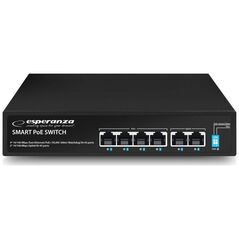 Switch Esperanza ENS105 ESPERANZA SWITCH 6-PORTOWY POE 10/100 60W S
