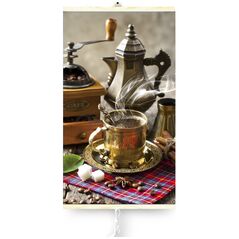 Grzejnik Trio Grzejnik na podczerwień - giętki panel grzewczy 430W TRIO wzór 5 kawa, wymiary 100x57cm z regulatorem