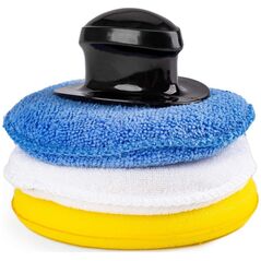 AMiO Zestaw gąbek czyszczących gąbki polerskie 3 x 125 mm amio-02904
