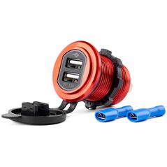 AMiO Wodoodporna ładowarka z gniazdami 2xusb 12v 24v mod-10 amio-02860