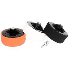 AMiO Zestaw gąbek do polerowania gąbki polerskie 3x125mm + adapter m14 amio-02648