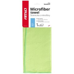AMiO Ściereczka z mikrofibry mikrofibra waflowa do szyb okien 30x40cm 280g amio-02606