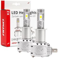 AMiO Żarówki samochodowe led seria x2 h3 6500k canbus amio-02971