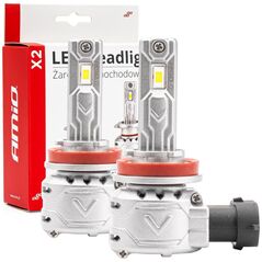 AMiO Żarówki samochodowe led seria x2 h8 h9 h11 h16 6500k canbus amio-02974
