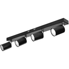 Lampa sufitowa Orno DOA oprawa ścienno-sufitowa, moc max. 4x50W, GU10, IP20, czarna