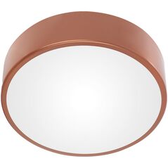 Lampa sufitowa Orno OVO plafon 3xE27 z mikrofalowym czujnikiem ruchu, 3x24W, miedziana stal, klosz szklany matowy, IP20, ? 400