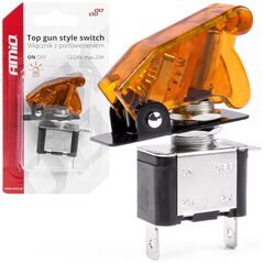 AMiO Włącznik z pomarańczowym podświetleniem top gun on off amio-03094