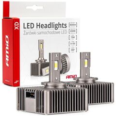 AMiO Żarówki żarniki led seria xd d5s 6500k canbus amio-03314
