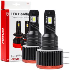AMiO Żarówki samochodowe led seria x3 h15 6500k canbus amio-03309