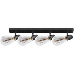 Lampa sufitowa Orno RIO SP 4, oprawa ścienno-sufitowa, E27 max. 4x60W, IP20, czarna