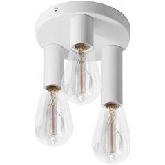 Lampa sufitowa Orno RIO SP 3, oprawa ścienno-sufitowa, E27 max. 3x60W, IP20, biała, okrągła
