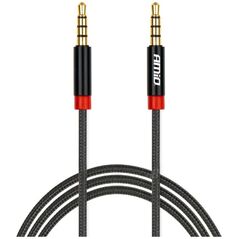 AMiO Kabel aux mini jack 3,5mm oplot 100cm amio-03269