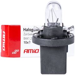 AMiO Żarówki halogenowe b8.5d 12v bax1.2w 10szt. amio-03371