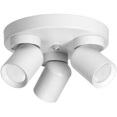 Lampa sufitowa Orno MALTA SP 3, oprawa ścienno-sufitowa, GU10 max. 3x12W, IP20, biała, okrągła podstawa