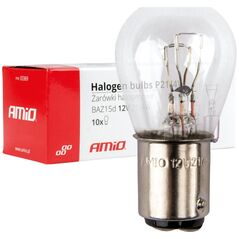 AMiO Żarówki halogenowe p21/4w 12v baz15d 10szt. amio-03369
