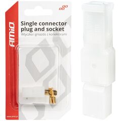 AMiO Wtyczka gniazdo kostka złącze 1 pin + konektory amio-03511