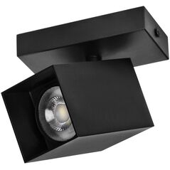 Lampa sufitowa Orno KUBAR SP 1, oprawa ścienno-sufitowa, GU10, IP20, czarna